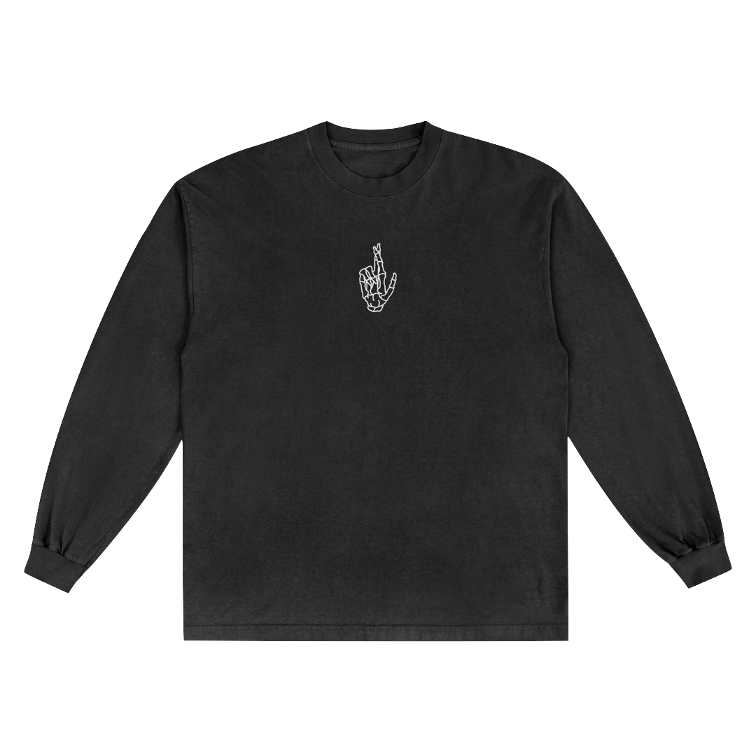 LONG SLEEVE OG BONES TEE (BLACK)