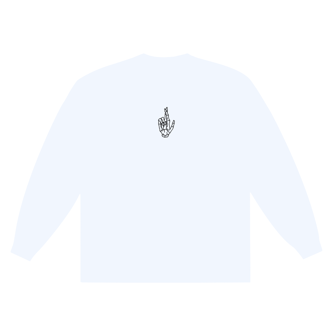 LONG SLEEVE OG BONES TEE (WHITE)