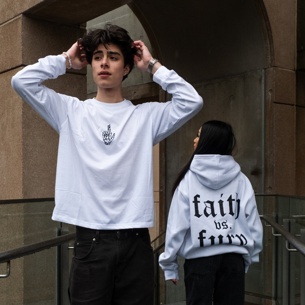 LONG SLEEVE OG BONES TEE (WHITE)